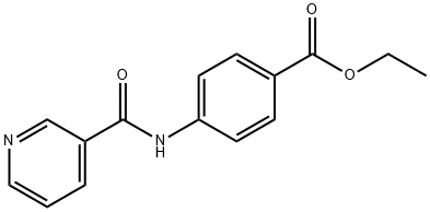 Benzoic acid,4-[(3-pyridinylcarbonyl)amino]-, ethyl ester 结构式