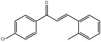 (2E)-1-(4-chlorophenyl)-3-(2-methylphenyl)prop-2-en-1-one 结构式
