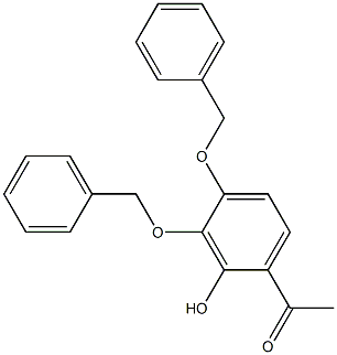 Ethanone, 1-[2-hydroxy-3,4-bis(phenylmethoxy)phenyl]- 结构式