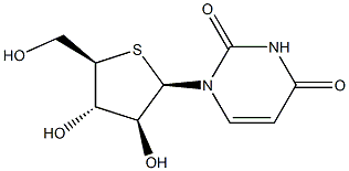 1-((2R,3S,4S,5R)-3,4-二羟基-5-(羟甲基)四氢噻吩-2-基)嘧啶-2,4(1H,3H)-二酮 结构式