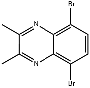 5,8-Dibromo-2,3-dimethyl-quinoxaline 结构式