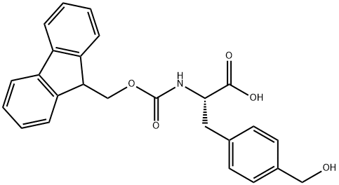 FMOC-DL-4-羟甲基苯丙氨酸 结构式