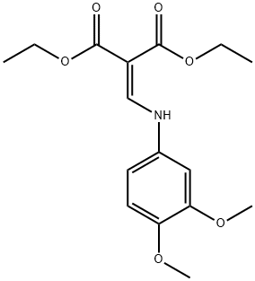 diethyl {[(3,4-dimethoxyphenyl)amino]methylidene}propanedioate 结构式