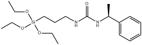(S)-N-1-苯乙基-N′-三乙氧基硅基丙脲 结构式