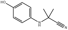 2-（（4-羟苯基）氨基）-2-甲基丙腈 结构式