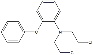 Benzenamine,N,N-bis(2-chloroethyl)-2-phenoxy- 结构式