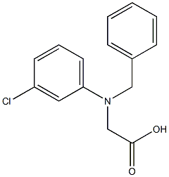 N-苄基-DL-3-氯苯甘氨酸 结构式