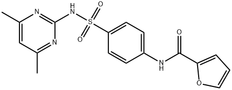 N-(4-(N-(4,6-dimethylpyrimidin-2-yl)sulfamoyl)phenyl)furan-2-carboxamide 结构式