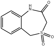 1,5-dihydro-4,1-benzothiazepin-2(3H)-one 4,4-dioxide 结构式