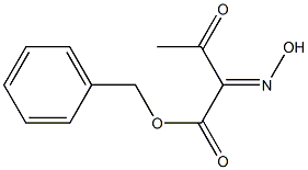 Butanoic acid,2-(hydroxyimino)-3-oxo-, phenylmethyl ester 结构式