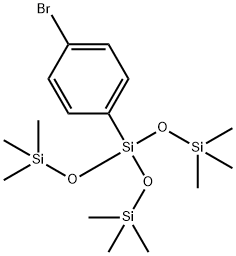 4-溴苯基三（三甲基硅氧基）硅烷 结构式