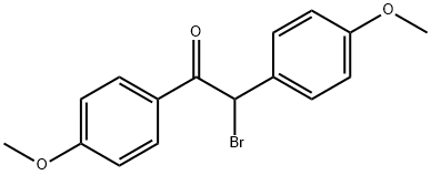 2-溴-1,2-二(4-甲氧苯基)乙酮 结构式