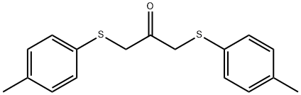 1,3-二(P-甲苯基硫代)丙烷-2-酮 结构式