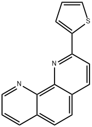 2-(2-噻吩)-1,10-菲咯啉 结构式