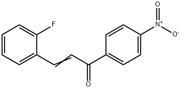 (2E)-3-(2-fluorophenyl)-1-(4-nitrophenyl)prop-2-en-1-one 结构式