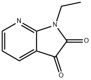 1-乙基-1H-吡咯并[2,3-B]吡啶-2,3-二酮 结构式