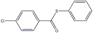 Benzenecarbothioicacid, 4-chloro-, S-phenyl ester 结构式