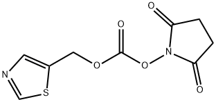 2,5-dioxopyrrolidin-1-yl thiazol-5-ylmethyl carbonate 结构式