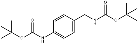 TERT-BUTYL (4-N-BOC-AMINOBENZYL)CARBAMATE 结构式