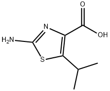 2-氨基-5-(丙-2-基)-1,3-噻唑-4-羧酸 结构式