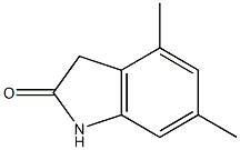 4,6-二甲基-2,3-二氢-1H-吲哚-2-酮 结构式