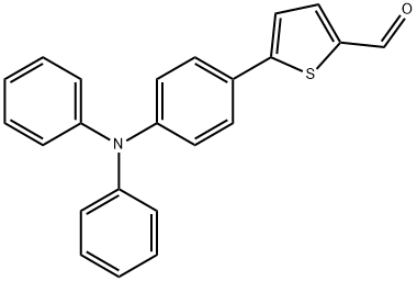 5-(4-(二苯胺)苯基)噻吩-2-甲醛 结构式