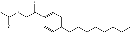 4-辛基苯乙酮乙酸酯 结构式