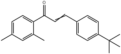 (2E)-3-(4-tert-butylphenyl)-1-(2,4-dimethylphenyl)prop-2-en-1-one 结构式