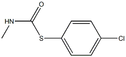 Carbamothioic acid,N-methyl-, S-(4-chlorophenyl) ester 结构式
