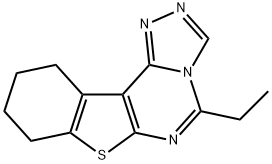 5-ethyl-8,9,10,11-tetrahydrobenzo[4,5]thieno[3,2-e][1,2,4]triazolo[4,3-c]pyrimidine 结构式