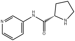 (S)-N-(吡啶-3-基)吡咯烷-2-甲酰胺 结构式