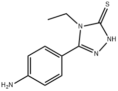 3-(4-aminophenyl)-4-ethyl-1H-1,2,4-triazole-5-thione 结构式