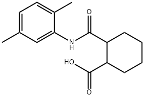 2-[(2,5-dimethylphenyl)carbamoyl]cyclohexane-1-carboxylic acid 结构式