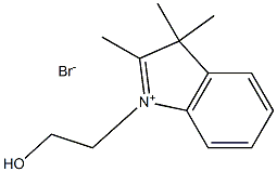 3H-Indolium, 1-(2-hydroxyethyl)-2,3,3-trimethyl-, bromide 结构式