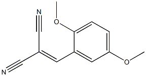 2-(2,5-二甲氧基亚苄基)丙二腈 结构式