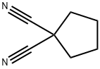 环戊烷-1,1-二甲腈 结构式