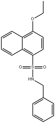 N-benzyl-4-ethoxynaphthalene-1-sulfonamide 结构式