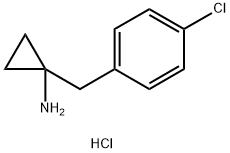 1-[(4-氯苯基)甲基]环丙-1-胺盐酸盐 结构式