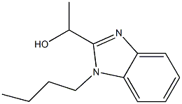 1-(1-butyl-1H-benzo[d]imidazol-2-yl)ethan-1-ol 结构式