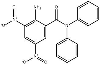 2-amino-3,5-dinitro-N,N-diphenylbenzamide 结构式