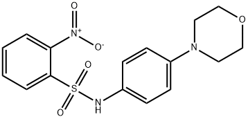 N-(4-morpholinophenyl)-2-nitrobenzenesulfonamide 结构式