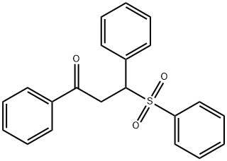 3-Benzenesulfonyl-1,3-diphenyl-propan-1-one 结构式