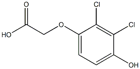 Acetic acid, (2,3-dichloro-4-hydroxyphenoxy)- 结构式
