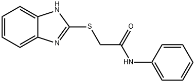 2-((1H-benzo[d]imidazol-2-yl)thio)-N-phenylacetamide 结构式