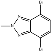 4,7-二溴-2-甲基-2H-苯并[D][1,2,3]三唑 结构式