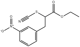 ethyl 3-(3-nitrophenyl)-2-thiocyanatopropanoate 结构式