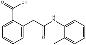2-{[(2-甲基苯基)氨基甲酰基]甲基}苯甲酸 结构式