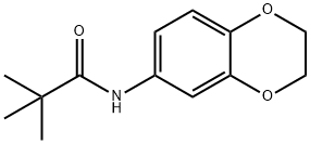 N-(2,3-dihydro-1,4-benzodioxin-6-yl)-2,2-dimethylpropanamide 结构式