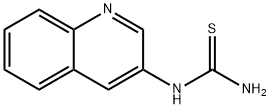 (喹啉-3-基)硫代脲 结构式