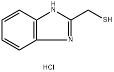 1H-1,3-苯并二唑-2-基甲硫醇盐酸盐 结构式